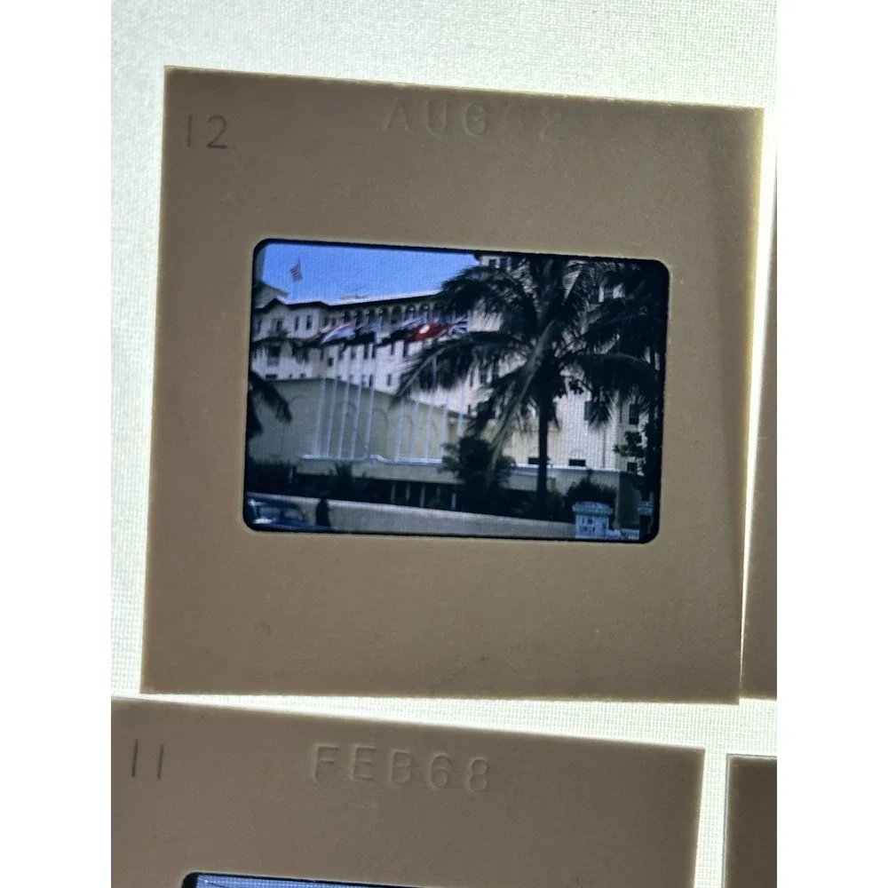 Lot of 45 Vintage Slides – Architecture, People, Snow, Beach, Streets 62-69s